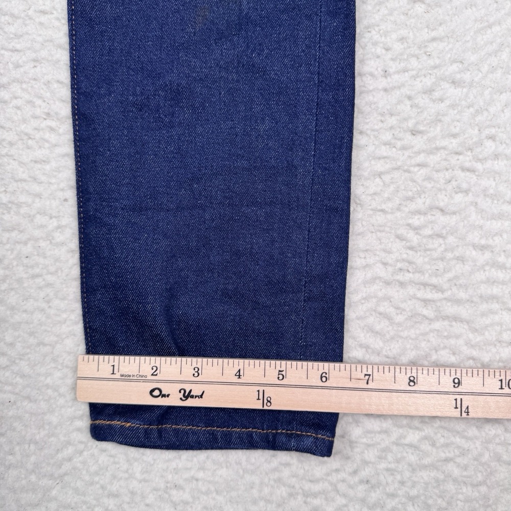 Levis Premium Wedgie Straight Jeans Womens 24 Fringe Pockets Blue‎ Denim 24x26 - Picture 9 of 12